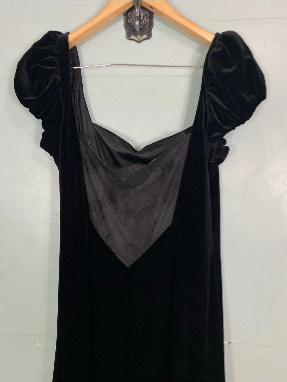 BHLDN Sweetheart Puff-Sleeve Lace-Back Maxi Dress XL
